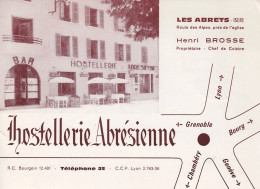 CP Publicitaire De L'Hostellerie Abrésienne (Henri Brosse), Les Abrets (A Voyagé Vers La Belgique En1969) - Les Abrets