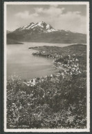 Carte P De 1948 ( Weggis Mit Pilatus & 4 Timbres ) - Weggis