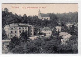39029225 - Tharandt Mit Koenigl. Forst-Akademie Und Kirche Gelaufen Von 1914. Leichter Stempeldurchdruck, Kleiner Knick - Bannewitz