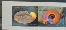 2024 - Joint Issues - MNH - Greece - Underwater Fauna & Flora - Joint With EUROPA Countries - 2 Stamps From Booklet - Neufs