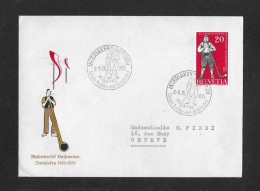 1955 HEIMAT BERN ► Brief Mit Dekorativem Zudruck "Alphirtenfest Unspunnen Interlaken 1808-1955" - Briefe U. Dokumente