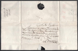 1767 Komplett Latin Nyelvű Levél Hátoldali "von Pressburg" Bélyegzéssel Pruszkára, 8kr Díjjal / Complete Unpaid Cover (R - Altri & Non Classificati