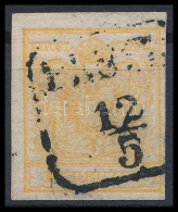 O 1850 1kr Narancsokker HP I / 1kr Orange Ochre HP I "PESTH" Certificate: Streiner - Altri & Non Classificati