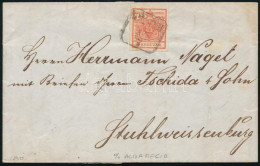 1850 3kr Korai Levélen / On Cover "PESTH" - "ALBA REGIA" (Ryan 900 P) - Altri & Non Classificati