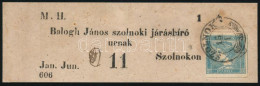 ~1851 Hírlapbélyeg Nagy Szélekkel Teljes Címszalagon / Newspaper Stamp On Complete Wrapper "SZOLNOK" - Altri & Non Classificati