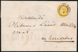 1864 Nyomtatvány Sötétsárga 2kr / 2kr On Printed Matter "GROSSWARDEIN" - "KERESZTES" (ANK EUR 300.-) - Autres & Non Classés