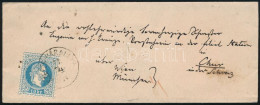 1870 10kr Levélen Svájcba Küldve / On Cover To Switzerland "SZEPES-VÁRALLYA" - "KASSA" - "CHUR" - Autres & Non Classés