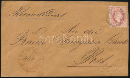 1870 3 X 5kr Ajánlott Levélen, Ritka Ajánlási Bélyegzővel / 3 X 5kr On Registered Cover "OSIEK-ESSEK / U GOR.GRA." - Autres & Non Classés