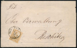 1871 Kőnyomat 2kr Levélen / 2kr On Cover "TEMESVÁR / VÁROS" - "RESCHITZA" Certoficate: Visnyovszki - Autres & Non Classés