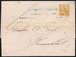 1871 Kőnyomat 2kr Látványosan Elfogazva Levélen / 2kr With Shifted Perforation On Cover "ALVINCZ" - Autres & Non Classés