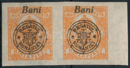 ** Nagyvárad 1919 Hírlapbélyeg Pár Fekvő Vízjellel / Mi 19 In Pair With Watermark VIIa Sign: Bodor - Otros & Sin Clasificación