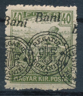 ** Nagyvárad 1919 Arató 40f Tripla Felülnyomással / Mi 36 With Triple Overprint Sign: Bodor (betapadás / Gum Disturbance - Otros & Sin Clasificación