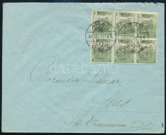 1921.dec.28. Késői Feladású Levél 6 Db Arató 5f Bérmentesítéssel / Cover With 30f Franking Sign: Bodor - Otros & Sin Clasificación
