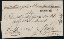 1842 Portós Levél / Unpaid Cover "S.N.PATAK" - "WIEN" - Otros & Sin Clasificación