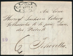 1843 Portós Levél / Unpaid Cover "V.MISKOLCZ" - Pohorella - Otros & Sin Clasificación
