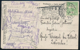 Delcampe - 1908 Képeslap "PAKRACZ-BARCS" Vasúti Bélyegzéssel / Postcard With Railway Postmark - Sonstige & Ohne Zuordnung