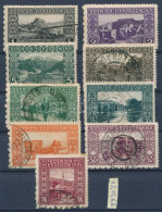 *, O 1906 9 Klf érték Vegyes Fogazással / Mixed Perforation (30h és 1K Rozsda / Stain) - Altri & Non Classificati