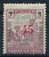 * Szeged 1919 Arató 45/3f Nyitott "4"-es Signed: Bodor - Altri & Non Classificati