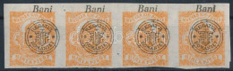 ** Nagyvárad 1919 Hírlapbélyeg Négyescsík Eltolódott Felülnyomással Signed: Bodor - Otros & Sin Clasificación