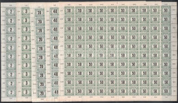 ** 1920 Magyar Posta Portó Hajtott Teljes ívsor. Nagyon Ritka! - Autres & Non Classés
