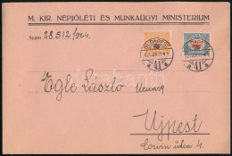 1924 Hivatalos Levél 2 Db Hivatalos Bélyeggel / Official Cover - Autres & Non Classés