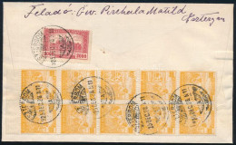 1925 Ajánlott Levél 10.000K Bérmentesítéssel Pozsonyba / Registered Cover With 10.000K Franking To Bratislava - Autres & Non Classés