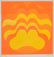 Fajó János (1937-2018): Formaünnep, 1987. Szitanyomat, Papír, Jelzett. Számozott: 49/130. 31,5x31,5 Cm. Üvegezett Fakere - Autres & Non Classés
