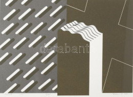 Deim Pál (1932-2016): Temető, 1984. Szitanyomat, Papír, Jelzett. Számozott (8/35). Üvegezett Fakeretben, 20,5×29 Cm. / S - Autres & Non Classés