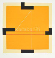 Konok Tamás (1930-2020): Kompozíció, 1991. Szitanyomat, Papír, Jelzett. Számozott: 22/40. 28×28 Cm / Screenprint On Pape - Autres & Non Classés
