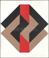 Fajó János (1937-2018): Kontraformák (cím Nélkül), 1982. Szitanyomat, Papír, Jelzett. Számozott: 41/130. Az 1982-ben Meg - Autres & Non Classés