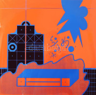 Bak Imre (1939-2022): Geometria és Gesztus (cím Nélkül), 1980-as évek. Szitanyomat, Papír, Jelzés Nélkül. 55x55 Cm. Üveg - Autres & Non Classés