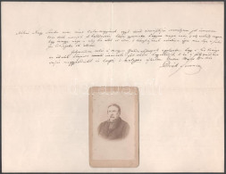 1868 Deák Ferenc (1803-1876) államférfi, Miniszter Autográf Levele Pestről Néhai Nagy Sándor Zalamegyei Királyi Főszámve - Non Classés