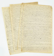 Cca 1890-1920? Marczali Henrik (1856-1940) Történész Tanulmányának, Kéziratának Részlete, Aláírás Nélkül, 4 Beírt Oldal, - Non Classés