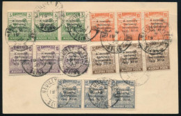 1919 Neully Sur Siene-ben A Magyar Békedelegáció érkezése Alkalmából A Francia Posta által Lebélyegzett Magyar Bélyegsor - Non Classés