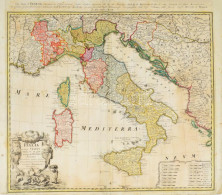 1742 Az Olasz államok Térképe. Homann örökösei: Italia In Suos Status Divisa Et Ex Prototypo Del Isliano Desumta Element - Other & Unclassified