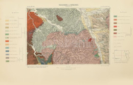 1914 Resicabánya és Karánsebes és Környéke Geológiai Térképe, Színes Litográfia, 24. Zóna XXVI. Rovat, 1:75.000, Rajzolt - Other & Unclassified