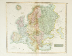 [Európa Rézmetszetű Térképe ] Europe . John Thomson, 1817. Kiadó: J. & G. Menzies. Színezett Rézmetszet, 430 X 510 M - Other & Unclassified