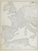 [A Nyugat-Római Birodalom Rézmetszetű Térképe] 1763 Jean Baptiste Bourguignon D'Anville (1697-1782): Orbis Romani, Pars  - Other & Unclassified