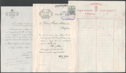 1878-1882 3 Db Gyógyszertári Fejléces Számla: Nagykőrös Tarkőy Kálmán Magyar Címerhez Címzett, Müller István A Megváltóh - Non Classés