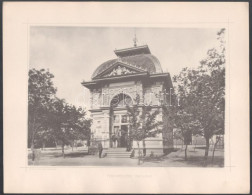 1885 Budapest, Országos Általános Kiállítás Pavilonjai - Pénzintézetek Pavilonja, Nyomat Kozmata Műintézetéből, 26×33 Cm - Non Classés