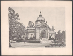 1885 Budapest, Országos Általános Kiállítás Pavilonjai - Király Pavilon, Nyomat Kozmata Műintézetéből, 26×33 Cm - Non Classés