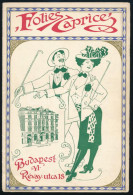 Cca 1910-1920 Bp. VI. Révai Utca 18., Folies Caprice Dekoratív Műsorfüzete, Reklámokkal - Non Classés