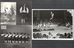 Cca 1930-1950 Cirkusszal Kapcsolatos Tétel: The Marosi's Acrobats, Deschán Miklós, Stb 8 Db Nyomtatvány és Fotó / Cca 19 - Non Classés