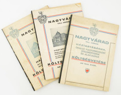 Nagyvárad Thj. Város Háztartásának, önálló Vagyonkezelésű Intézményeinek és Alapjainak Költségvetése Az 1942.évre./ Nagy - Non Classificati