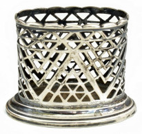 Wiener Werstatte Ezüst (Ag) áttört Cigaretta Tartó, Jelzett 34 G 5 Cm - Altri & Non Classificati