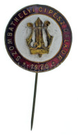 ~1920-1930. "Szombathelyi Cipész Dalkör 1920" Zománcozott Bronz Dalos Kitűző (25mm) T:AU / Hungary ~1920-1930. "Szombath - Non Classificati