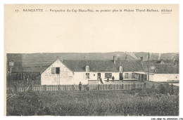 CAR-ABWP6-0582-62 - SANGATTE - Perspective Du Cap Blanc-nez - Au Premier Plan La Maison Thorel-barbaux - Sangatte