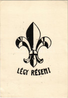 T2/T3 1931 Légy Résen! A 4. Sz. Budai Ifjúsági Kongregációk (BIK) Cserkészcsapatának Tábori Lobogója / Hungarian Boy Sco - Non Classés