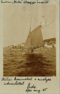 T2/T3 1901 Mali Losinj, Lussinpiccolo; Cutter Milli Elhagyja A Kikötőt, Vitorlás Hajó / K.u.k. Military, Navy Cutter Yac - Sin Clasificación