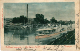 T3 1901 Cs. és Kir. Dunaflottilla Monitorja Budapesten Az óbudai Hajógyárban. Divald Károly 133. Sz. / K.u.K. Kriegsmari - Sin Clasificación